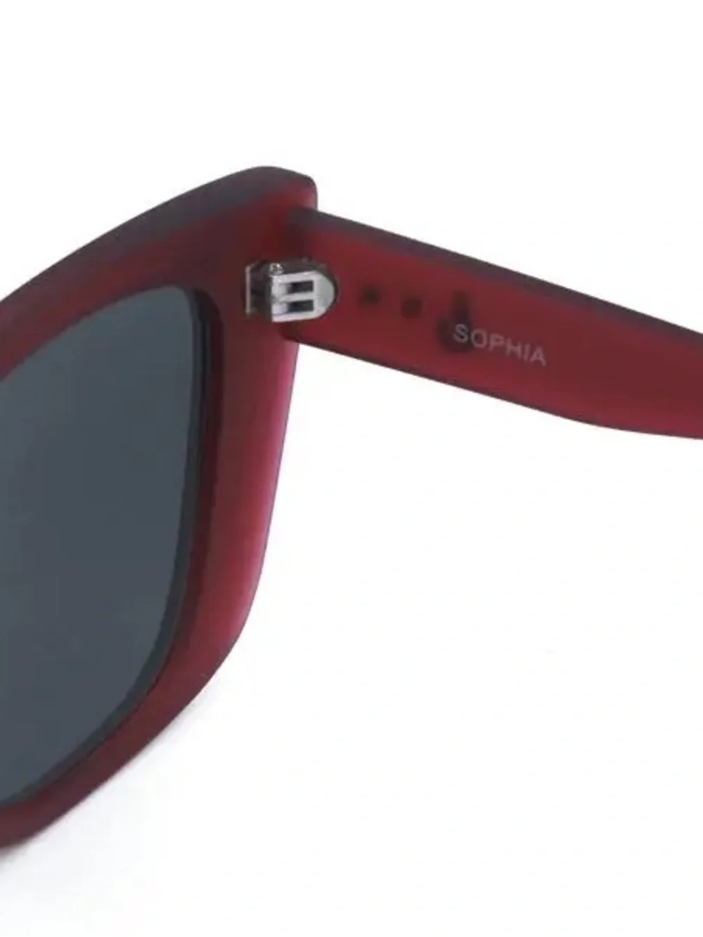 Topfoxx Sophia Burgundy Cat Eye Sunglasses Retro Old Hollywood Style
